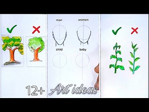 12+ Easy & Creative Art Ideas | Fun Drawing & Painting Projects for All #art #artideas #drawing