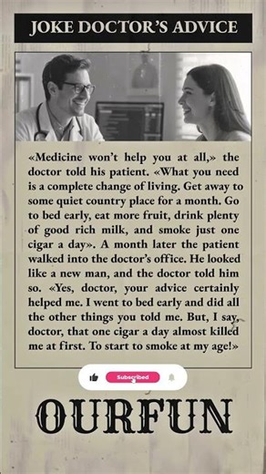 Joke Doctor’s Advice 😂🩺🚬 #funny #humorandamusement #jokes #humoristefrancais #comedy
