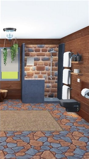 Rustic Regal Castle Bathroom 🌿 | The Sims FreePlay #shorts