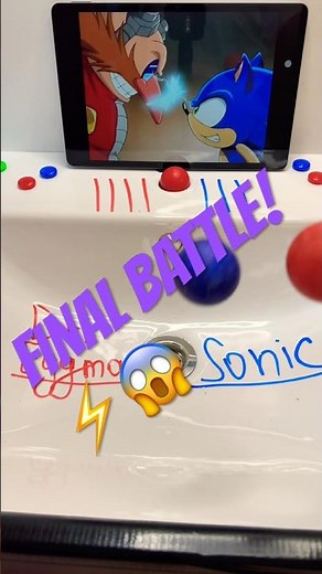 SONIC vs DR. EGGMAN… WHO WINS?! 💥 #challenge #sonic #marblesrace