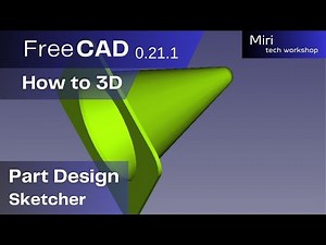 FreeCAD part #91, 2024 tutorial for 3D model cone