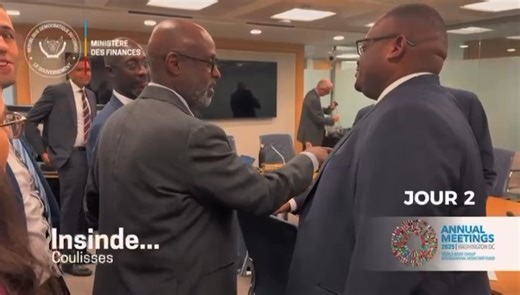 Assemblée annuelle Banque Mondiale - Fonds Monétaire International : Doudou Fwamba rassure sur les mesures de coordination entre les politiques budgétaires et monétaires* Présent à Washington pour les assemblées annuelles 2025 du Fond monétaire international (FMI) et du Groupe de la Banque mondiale, le ministre des finances a rassuré les institutions de Bretonwood que les mesures de coordination entre politiques budgétaire et monétaire seront prises par le gouvernement de la République et la Ban