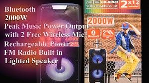 2.1K views · 102 reactions | Best Quality! Affordable Price!All the Time. Introducing dB Audio VersaBox 12 Usb☑️ Fm☑️ Bluetooth☑️ With Light☑️ 2 Microphone☑️ 2000 Watts☑️ 2 x 12 inch Speaker☑️ Youtube Channel https://youtu.be/_pVyMk6TGW8 | Gmax Electronics Hub | Facebook
