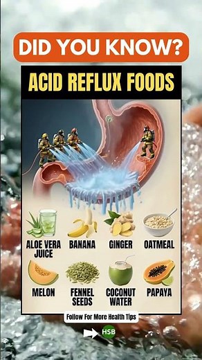 Acid Reflux? Eat These 8 Soothing Foods 🔥➡️💧