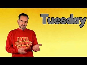 TUESDAY BSL | British Sign Language for TUESDAY | Sign TUESDAY BSL | How to Sign TUESDAY