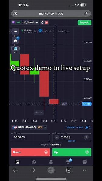 Quotex Demo to Live Trading Setup
