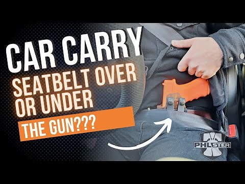 SEATBELT Over the Gun or Under the Gun For Appendix Carry in the Car? AIWB Safety Tips