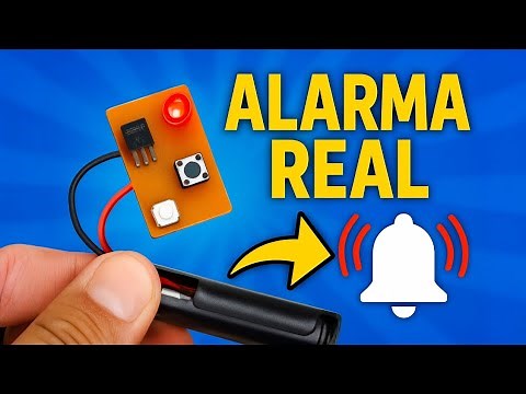 Te enseño hacer un Circuito de Alarma Casero 100% Real y Funcional