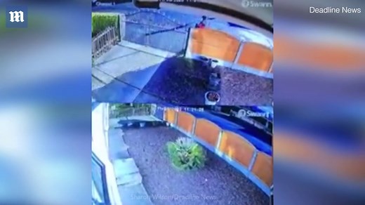 Hermes delivery driver caught on camera stealing Royal Mail parcel