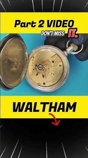 American Waltham 1883 Pocket Watch Assembly - Part 2