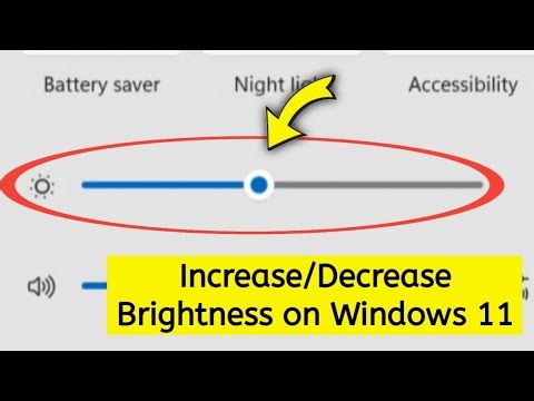 How to increase or decrease brightness on Windows 11