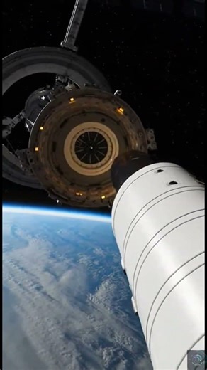 Perfect Orbital Docking in Silence | Ultra Realistic Spacecraft Meets Space Station #views #viral