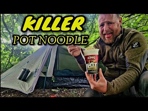 Solo wild camping - camping in a one man oex tent.