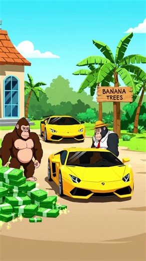 Stocks explained with bananas #genzmoney #monkey