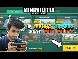 DA2 | IF Techno Gamerz Play Mini militia | What Will Happen Think About it