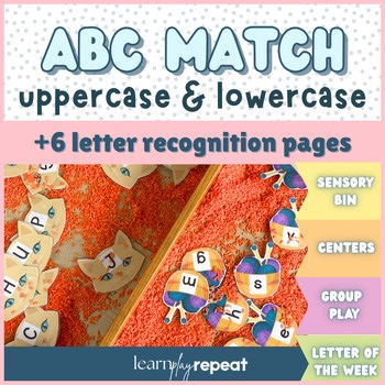 Letter of the Week C is for Cat | Uppercase Lowercase Letter Matching Flashcards