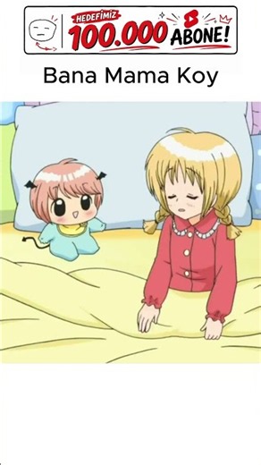 Mama istemek için her yolu deneyen bebek #anime #komik