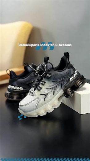 Spring Fall Casual Sports Shoes, Adjustable Rotating Buckle, Classic Colorblock, School Student Sneakers, Textile Upper #fyp #kidssneakers #sneakers #backtoschool #comfortableshoes #kidsshoes #kidsfashion #toddlershoes #cutekidsshoes #kidsshoesforsale #affordableshoes #newarrivals #viral