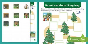 'Hansel and Gretel' Story Map Sequencing Activity