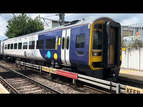 Northern Rail 158 908 arrives into Rotherham Central with the 12:05-Sheffield to Adwick service