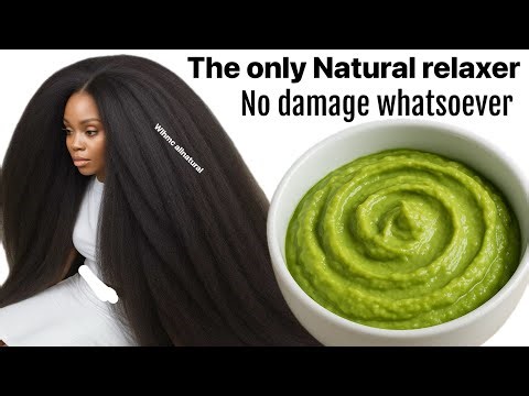 The Safest Natural Relaxer that leaves your hair stronger and softer.