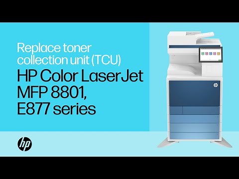 Replace the toner collection unit (TCU) | HP Color LaserJet MFP 8801, E877 series | HP Support