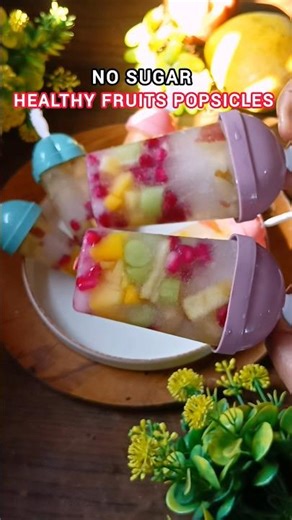 “Beat the Heat with Homemade Summer Fruit Popsicles 🍓🥭 | No Sugar, Easy & Refreshing Recipe!”