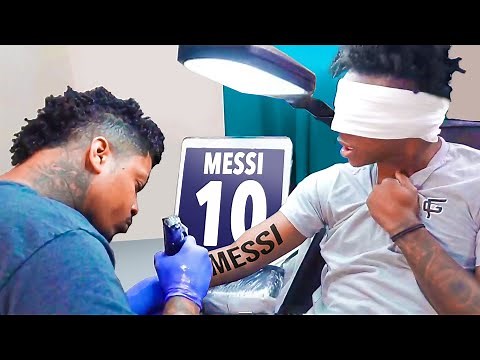 iShowSpeed Gets a Tattoo While BLINDFOLDED..