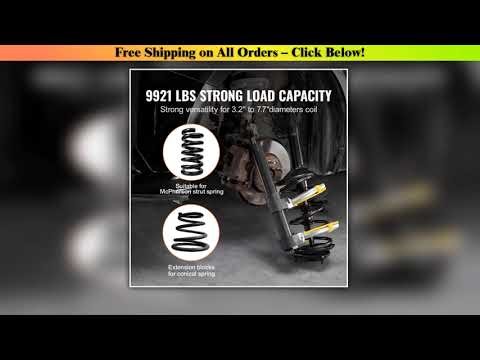 SucceBuy Strut Spring Compressor Macpherson Strut Spring Compressor Kit Interchangeable Fork Strut