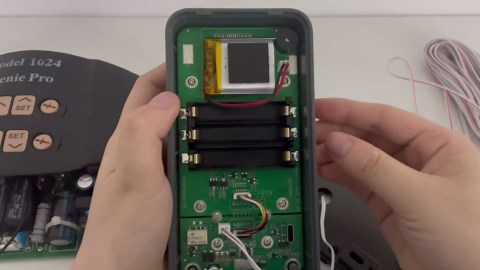 Wired Fingerprint Garage Door Opener Keypad, No Pairing Required Needed, Works with All Brands, Including Liftmaster, Chamberlain, Craftsman, Genie, Marantec, and Linear/Nortek (Plastic)