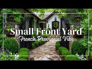 Small Front Yard Designs with French Provincial Allure 🌸 | Cozy Sophistication Outdoors