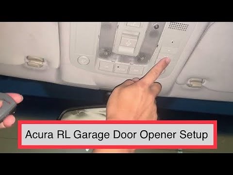 2005-2012 Acura RL and TL Garage door opener programming homelink setup guide step by step process