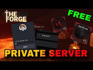 How To Get FREE Private Server In The Forge!!