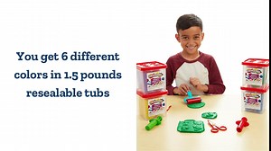 Colorations Wheat & Gluten Free Dough, 6 Classic Colors, ea 1.5 lb | Non-Toxic, Play Dough, Bulk Set, Sensory Kit, Party Favors, Classroom Pack