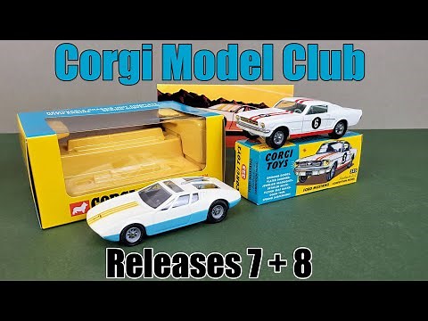 Corgi Model Club Part 4 - Ford Mustang Fastback 2 + 2 #325 + Ghia 5000 Mangusta #271
