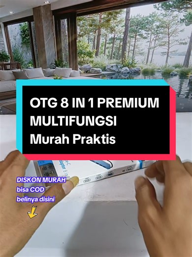 OTG 8IN1 Premium Multifungsi — OTG Type C & USB 8-in-1
