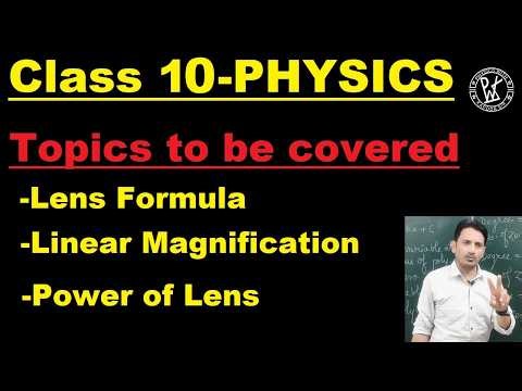 Lens Formula, Linear Magnification & Power of Lens