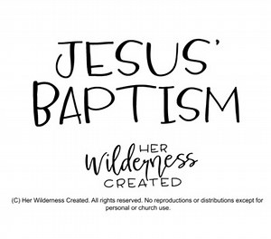 Pull-Out Craft | Jesus' Baptism | Christian Activities | Homeschool, church