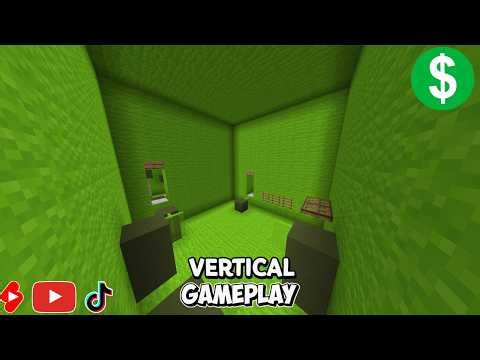 Vertical Green Wool Minecraft Parkour Gameplay No-Copyright 4K/60FPS