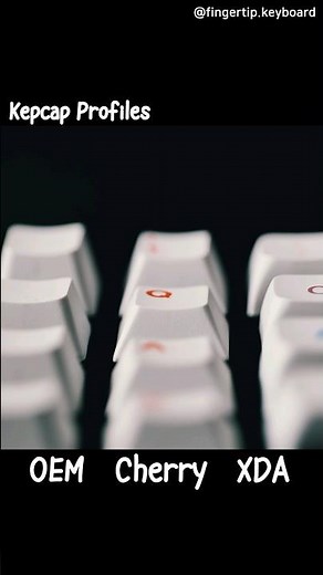 Sound difference between 3 keycap profiles #OEM #Cherry #XDA