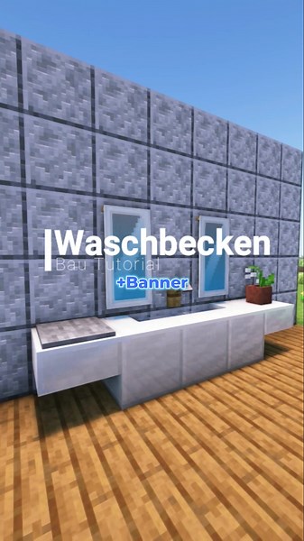 Minecraft Bau Tutorial - Modernes Waschbecken! 🚰 #minecraftbuildhack #waschbecken #minecrafttutorial #minecraft #build #minecraftbuilding #speasttv