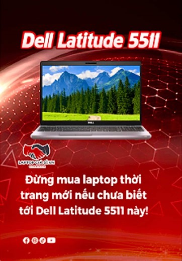Đừng mua laptop thời trang mới nếu chưa biết tới Dell Latitude 5511. Nhiều người cứ nghĩ card onboard là yếu, nhưng con này dùng chip i5 Gen 10 dòng hiệu năng cao, mở Chrome nhiều tab, Word, Excel, Canva vẫn mượt. Bàn phím gõ sướng, màn hình 15.6 inch Full HD làm việc hay học đều thoải mái. Anh em ở quận 10, quận 11, quận 3, quận 5, tân bình, phú nhuận ghé test máy trực tiếp cho dễ cảm nhận. #laptopquan10 #delllatitude5511 #laptopvanphong #laptopcongso #laptoplikenew