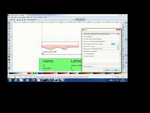 Inkscape+Gcodetools for Lathe / upload to Sandybox, Machinekit / process on UNI-DREH