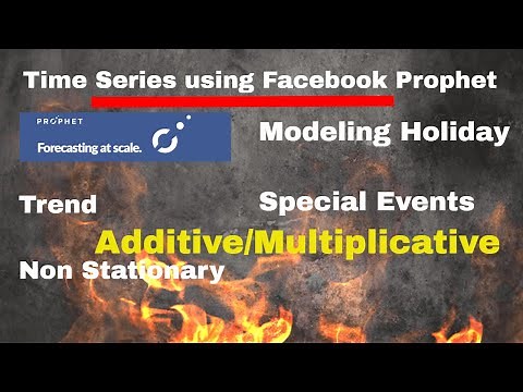 Facebook Prophet - Time Series with Trend and Holiday Modeling