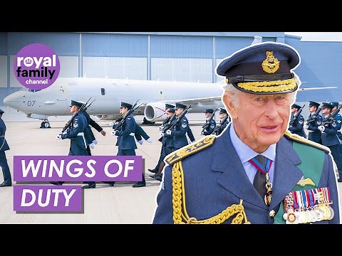 King Charles Honours RAF Lossiemouth Squadron & Inspects Poseidon P-8A Aircraft
