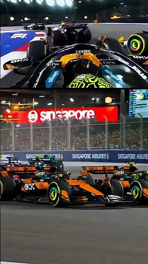 Norris vs Piastri: First Lap Chaos at Singapore GP 2025