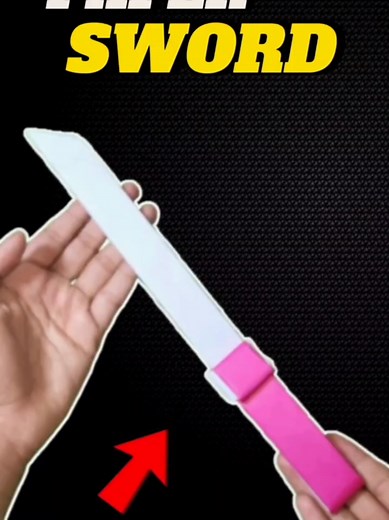 How to Make a Paper Sword Without Glue or Tape