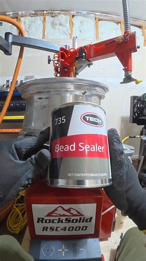Tire Bead Leak Repair Using Tech Bead Sealer #shorts