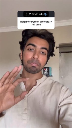 Abdul Mubeen on Instagram: "🎯 Want to Start Building Projects in Python, Java or Any Language? In my new Senior-Junior Talks, someone asked: “Bro, give me beginner Python projects?” And I said — not just Python bro — whatever you’re learning (Java, Python, etc.), start with basic projects, move to intermediate, then advanced. 📌 First, identify your level. 📌 Struggling? Use ChatGPT or YouTube — that’s how you actually learn. 📌 Still asking “What are projects?” Then you’re not building. ✅ Star