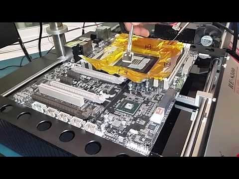 JOVY 8500 BGA REWORK STATION IN ACTION socket 2011 removal